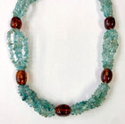 HSN Jay King Sterling Silver Apatite and Amber Beaded 18" Station Necklace — photo 2
