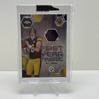 Will Howard First Year Fabric 2025 Topps Chrome Football Steelers