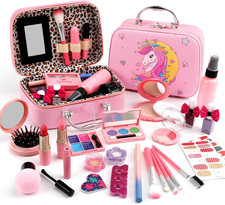 For Ideahome Washable Kids Makeup Girl Toys - Real Make up Set for Toddler Littl