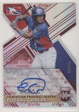2019 Panini Elite Extra Edition Status Red Die-Cut 20/75 Elizual Chalas Auto 0cv