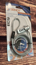 SENDT Notebook Securit Cable 4 Dial Combination Lock Universal New