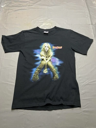 Y2K Britney Spears Tour Graphic Tee Size Small 2000s vintage concert t-shirt, vintage, size S, single stitch, B+ condition