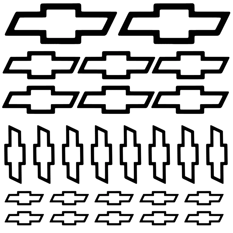 Mega paquete de 26 calcomanías Chevy Bowtie - Un precio *Envío gratuito vinilo troquelado Foto 4 de 4