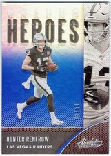 2020 Panini Absolute Unsung Heroes Spectrum Blue HUNTER RENFROW #UH-HR #46/50