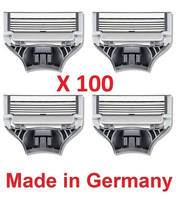 Harry's Original Razor 5 Blades Refills for Men 100 Count Made in Germany     