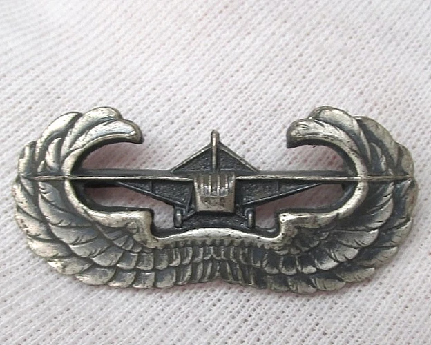 Prendedor de alas de piloto planeador de plata esterlina vintage de la Segunda Guerra Mundial Foto 2 de 4