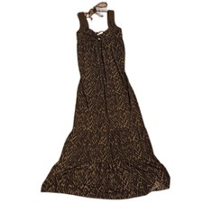 Guess Maxi Dress Women’s Vintage Brown Patterned Maxi Dress S