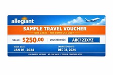 Digital Allegiant Travel Voucher’s !!!