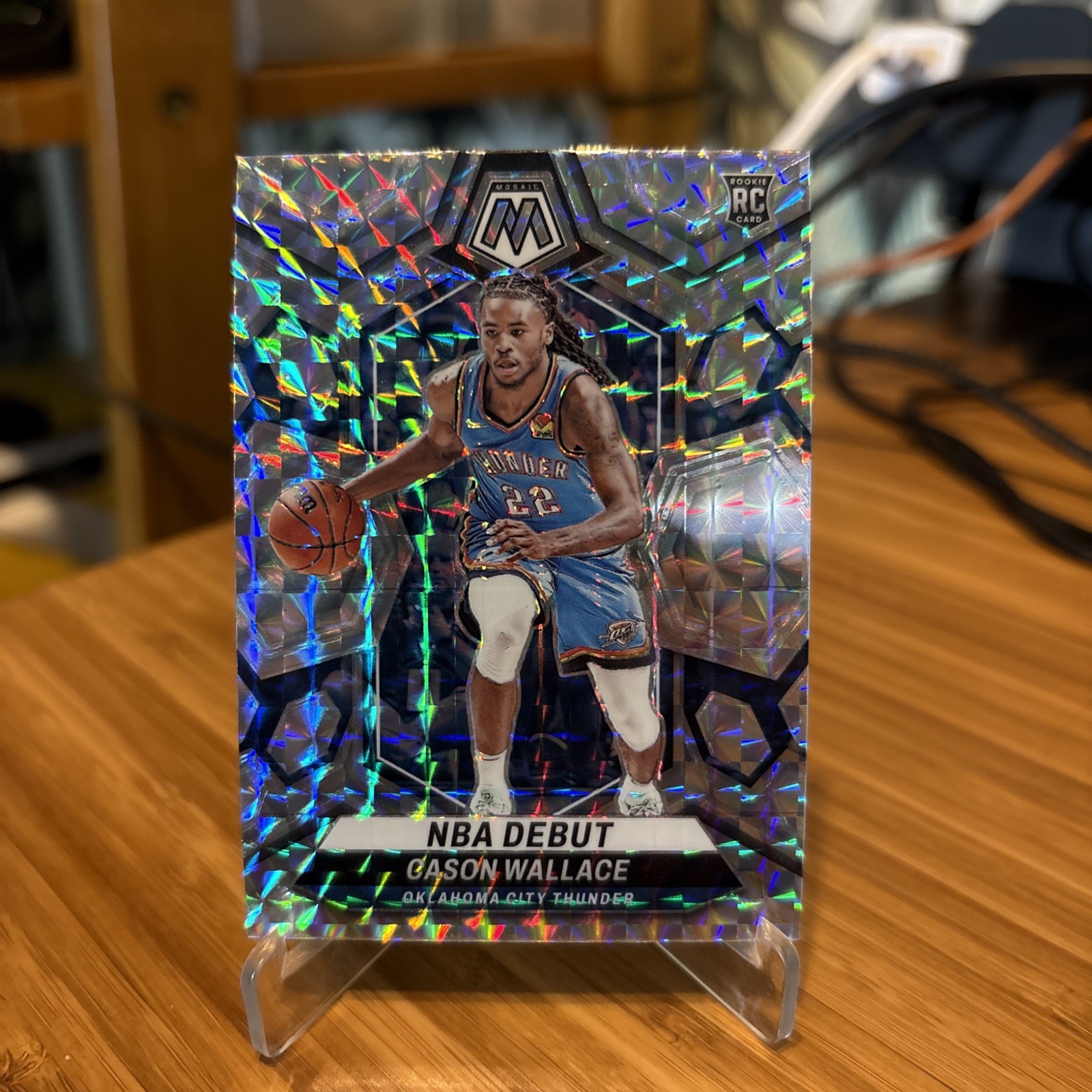 2023-24 Panini Mosaic - NBA Debut Cason Wallace #258 Mosaic Prizm (RC)