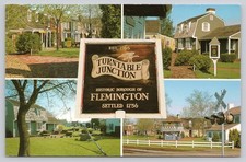 Turntable Junction Flemington NJ Vintage Postcard 1985 Scheller Co.
