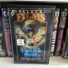 Turbo Time VHS Palace Films Video Rental Tape PAL RARE Big Box James Davis