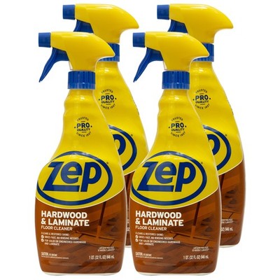 Zep Hardwood and Laminate Floor Cleaner - 32 Oz (Case of 4) - ZUHLF324