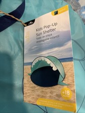 Kids Blue Shark Pop-Up Sun Shelter