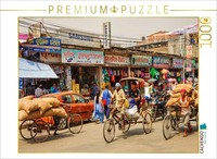 Calvendo Puzzle Bicycle Rickshaws On The Streets Of Pokhara | 1000 Pieces, Finis