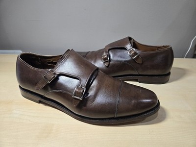 Allen Edmonds Mora 2.0 Double Monk Strap Shoes 12 D Brown Leather 2989 USA Made