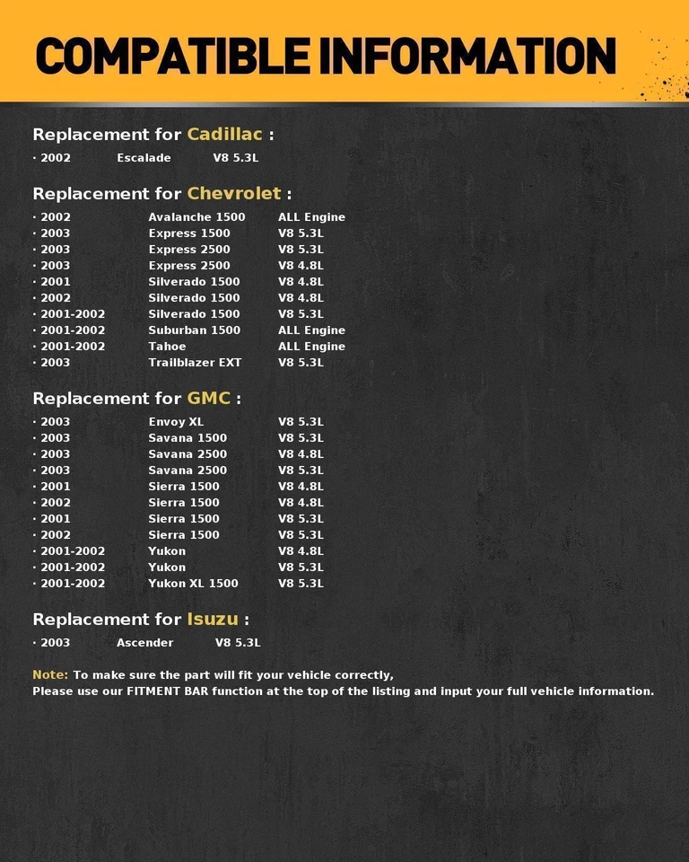 Starter For GMC Yukon XL 1500 2001-2002 Chevrolet Silverado 1500 2001-2002 5.3L - Image 2 of 4