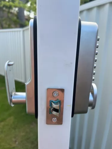 Security Code - dDouble Keypad or Single Outdoor white Gate Lock - Picture 10 of 25