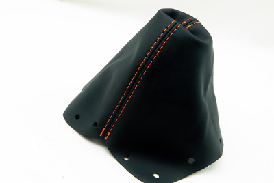 Manual Shift Boot Vinyl Black Orange Stitch for Nissan 300zx (z32