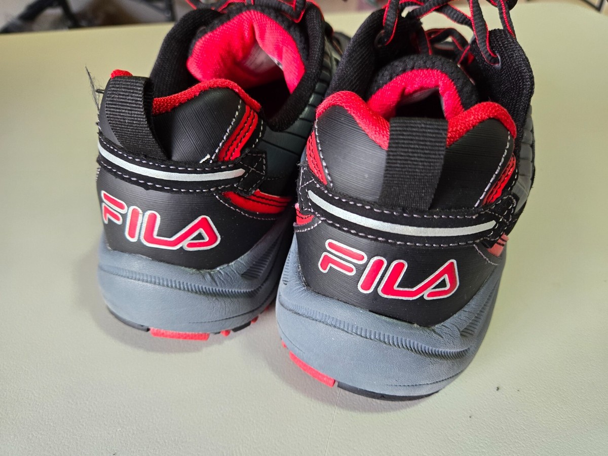Fila Headway 6 Gray Black Red 238587 Lace Trail Running  display picture 1