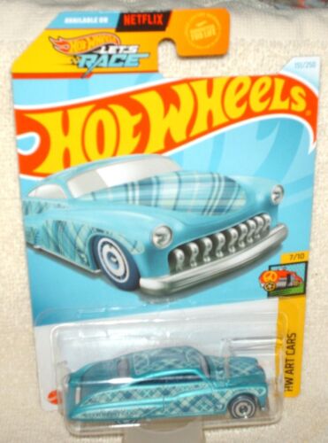 Hot Wheels 2024 Treasure Hunt HW Art Cars Purple Passion blue, ex.card