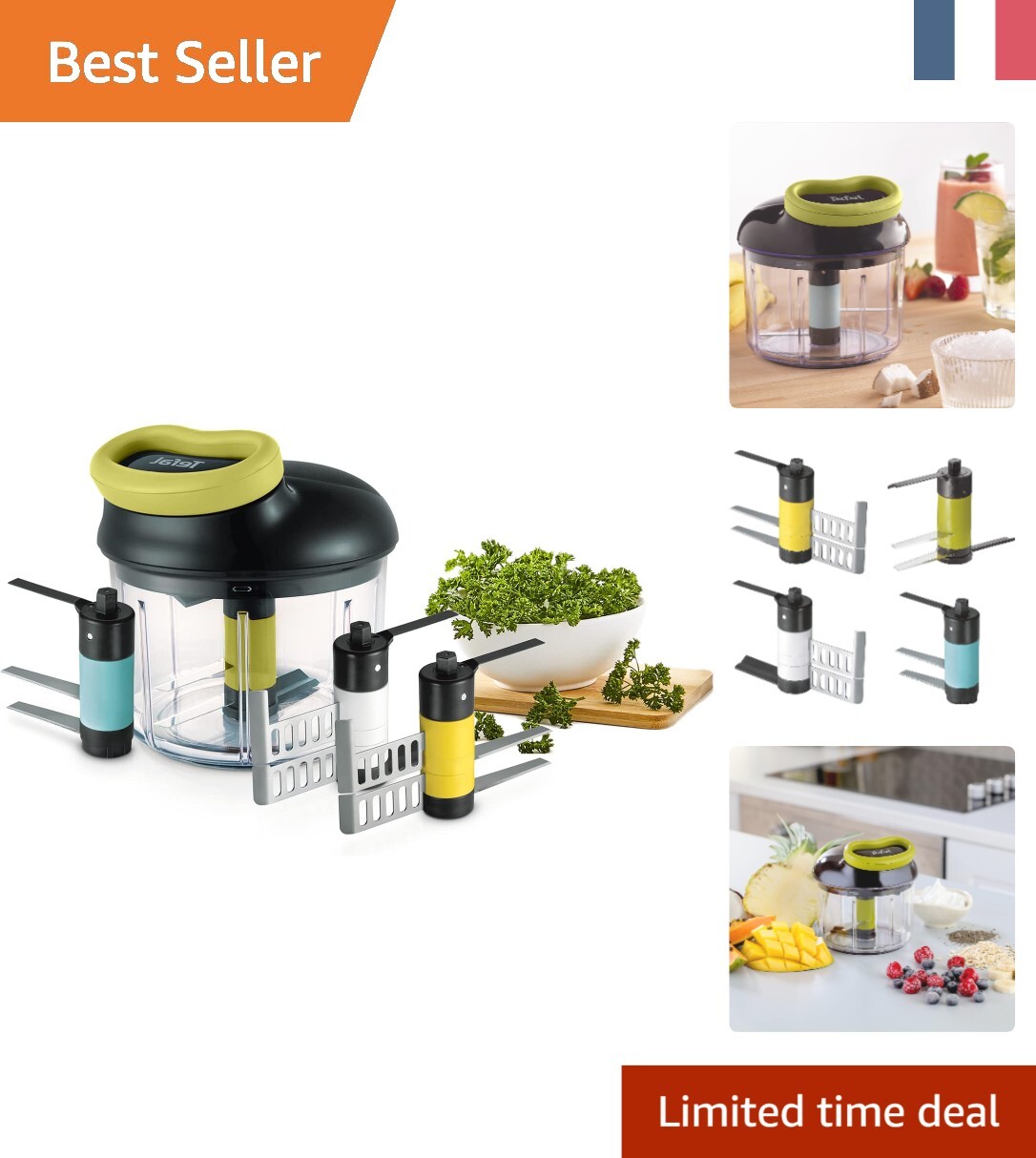 Hachoir à glace et émulsionneur Tefal 900 ml à double rotor