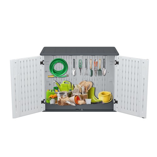 700L Mülltonnenbox Aufbewahrungsbox Außenlagerkasten Lagerbox Garten & Terrasse - Bild 11 von 13