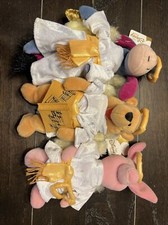 Disney Store Choir Angels Eeyore, Piglet  Tigger Beanbag Plush Lot of 3