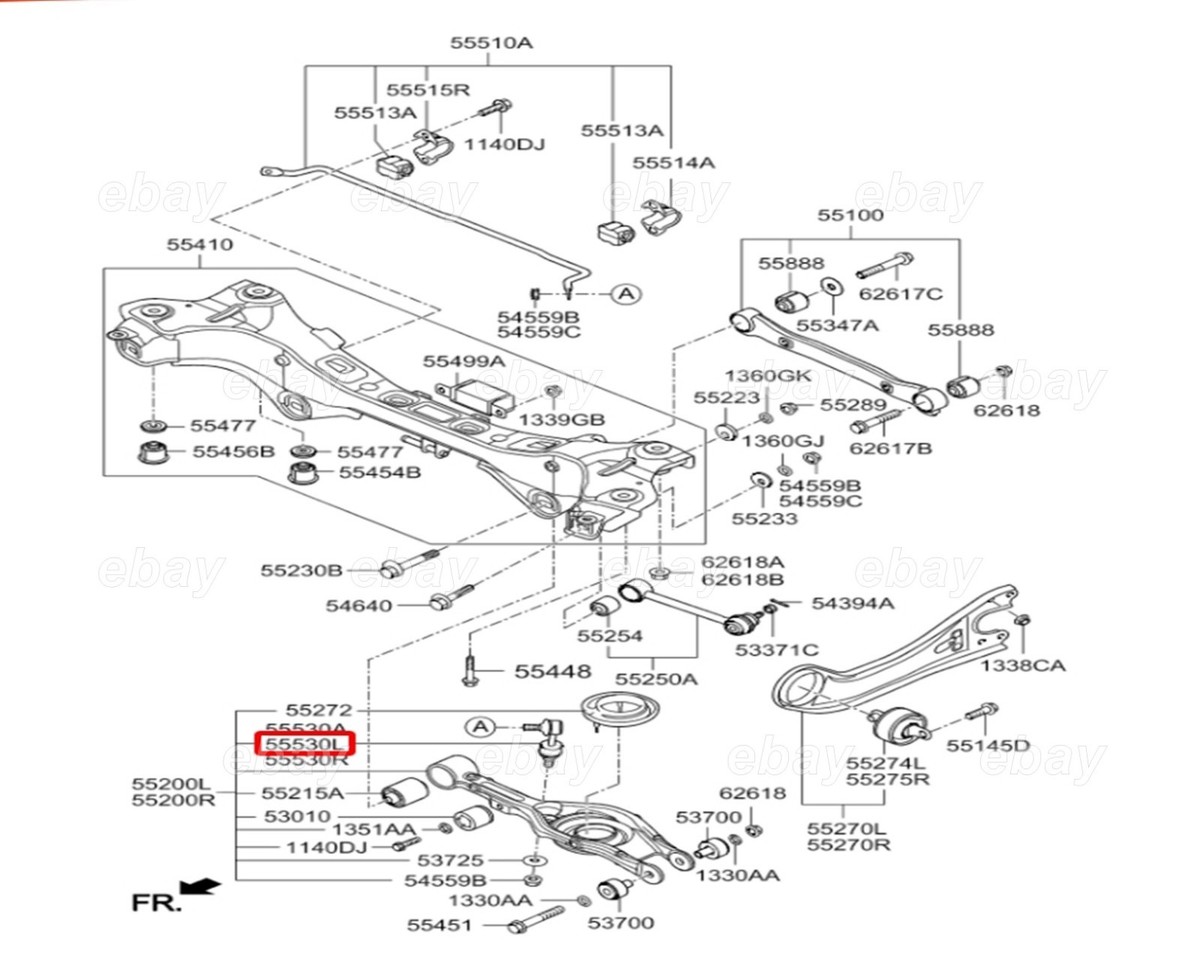 Rear Link Stabilizer Bar RH Right Hyundai Azera Tucson ix35 14-15