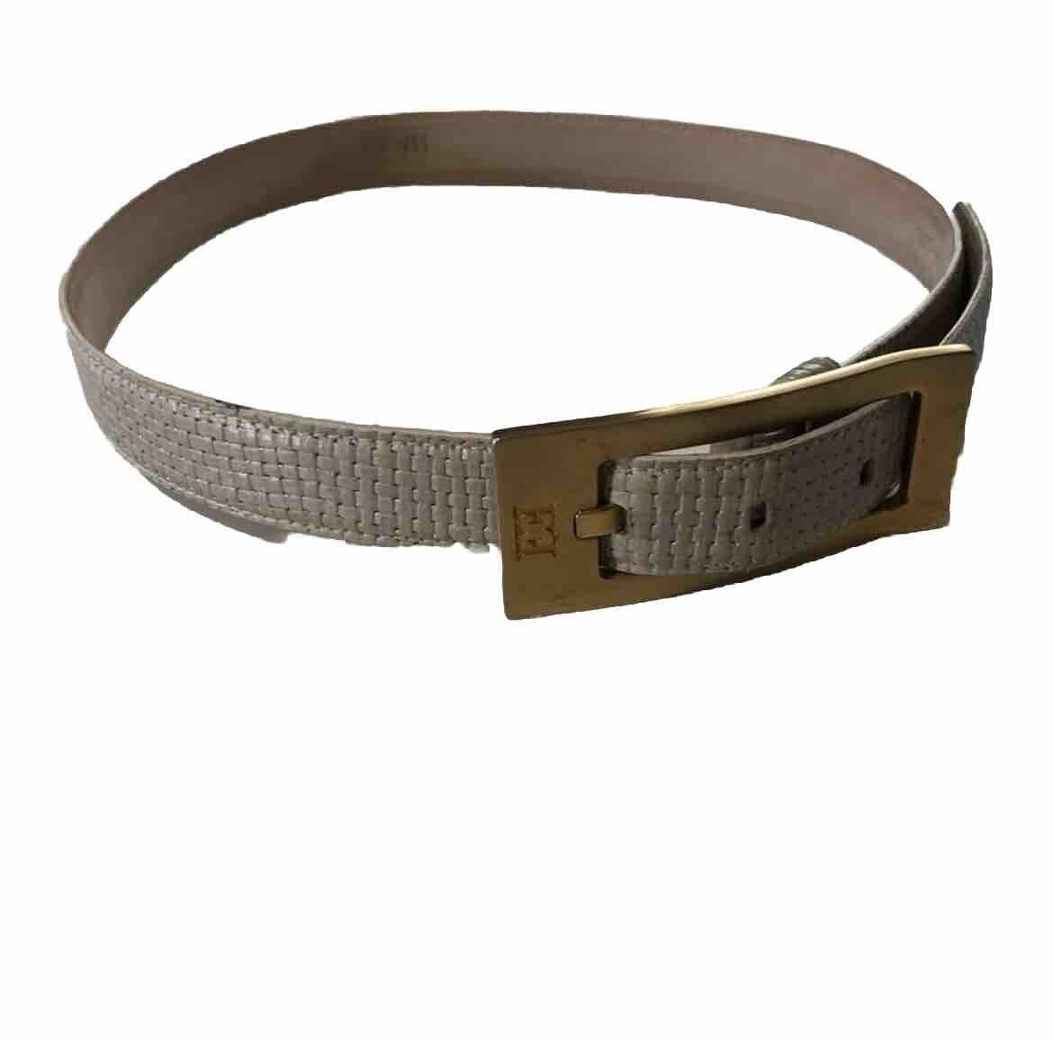ESCADA made in Italy cream,gold leather belt - image 2
