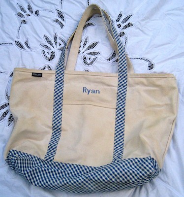 lands end large tote bolsa