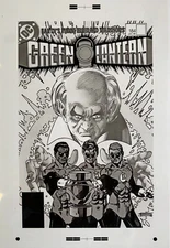 Production Art GREEN LANTERN #841 cover, GIL KANE art, 11x17