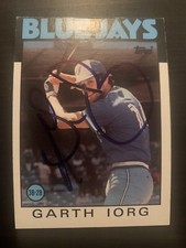 1986 Topps #694 Garth Iorg Toronto Blue Jays Signed Card Autographed