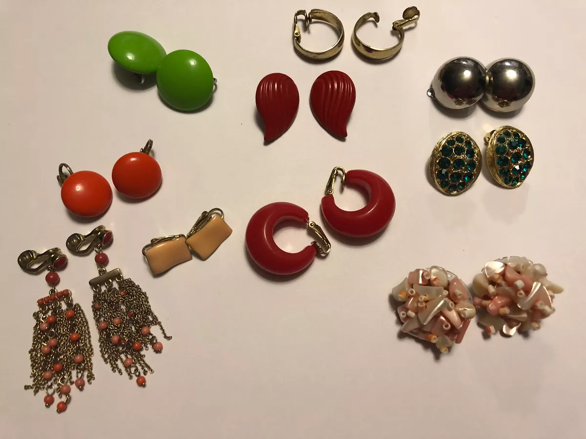 Clip on on sale costume earrings