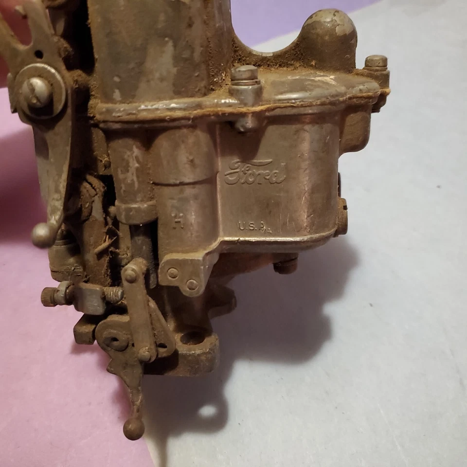 Carburador Ford 1932-48 cabeza plana modelo # 21-29 Stromberg 94 "FORD Script" Foto 2 de 4
