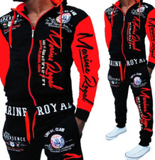 MEN'S SPORT FITNESS HOODED SWEATSHIRT PANTS COMPLETE SUIT