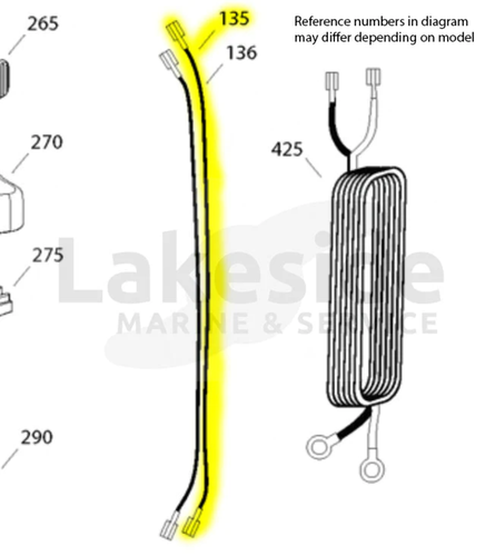 640-018M Minn Kota 62-1/2" Black Leadwire - Foto 2 di 2
