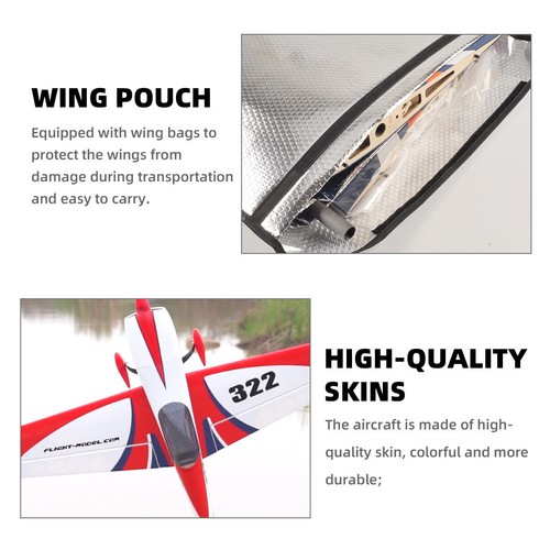 VOTEC 322 67inches Fixed Wing Balsa Wood Gasoline RC Model Airplane-ARF version - Picture 6 of 21