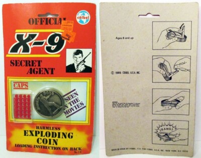 1980'S ROGER MOORE 007 JAMES BOND X-9 SECRET AGENT EXPLODING COIN ...