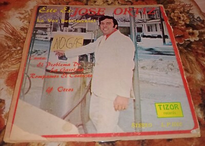 JOSE ORTIZ ''LA VOZ SENTIMENTAL''  SALSA ROMANTICAS MERENGUE RARE LP COVER VG+