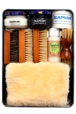 Saphir Blue Superb shine long-lasting moisture special glove set double EX 365