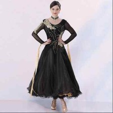 Ballroom Dance Competition Dress Women Modern Dancewear Big Swing Waltz Clothes