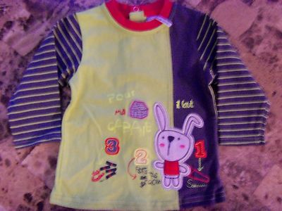 NEW baby boys ORCHESTRA BEBE SHIRT rabbit GREEN boutique SHOWER GIFT  months