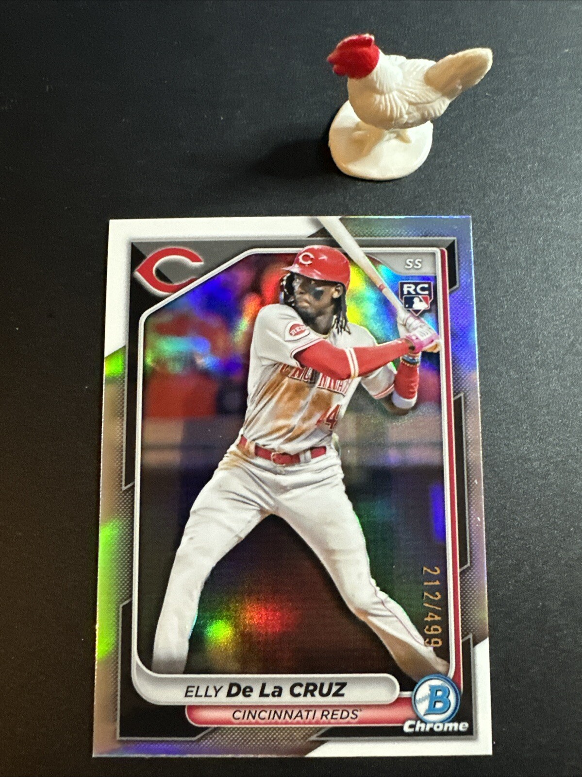 2024 Bowman Chrome Baseball Elly De La Cruz Refractor RC /499 #42 Reds