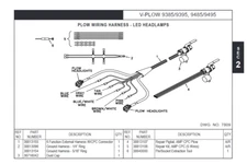 Hiniker Snow Plow Side 6 Function Wiring Harness CPC Connector 38813155 LED HL
