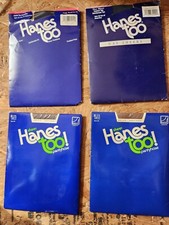 Vintage Hanes Too Pantyhose Size AB Lot Of 4 Sheer 1981 1994 Nylon Stockings