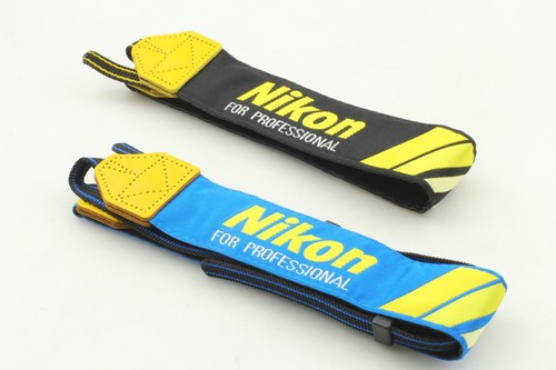 Rare Set! 【Unused in Box】 Nikon Professional Neck Strap Blue Yellow Black Japan - 第 11/15 張圖片