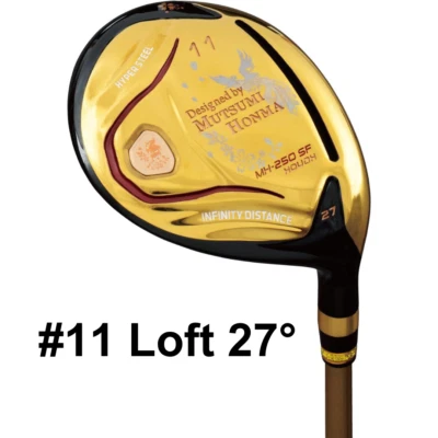 Mutsumi Honma Golf Club Fairway Wood 11W 27° MH250SF Phoenix FW Flex R SR Shaft