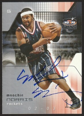 2002-03 Hoops Stars Moochie Norris #49 IP autograph signed card