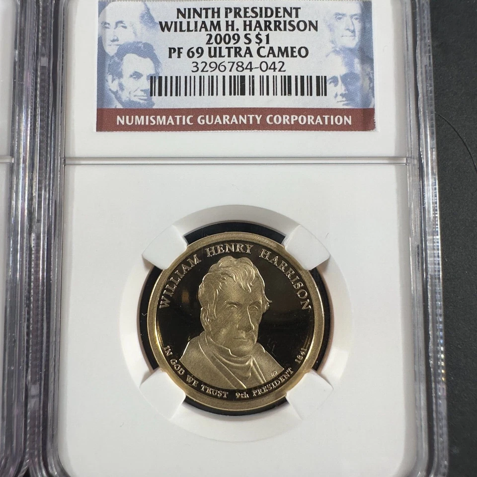 2009 S  Proof Presidential Dollar Set NGC PF69 Ultra Cameo 4 coins - Image 3 of 4