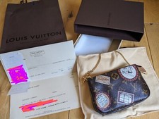 2009 Brand New M95804 Louis Vuitton Mini Pochette Mono Patch Cowhide Leather
